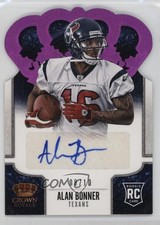 2013 Crown Royale Retail Red Holo Die-Cut Signatures /10 Alan Bonner Auto 1cx3