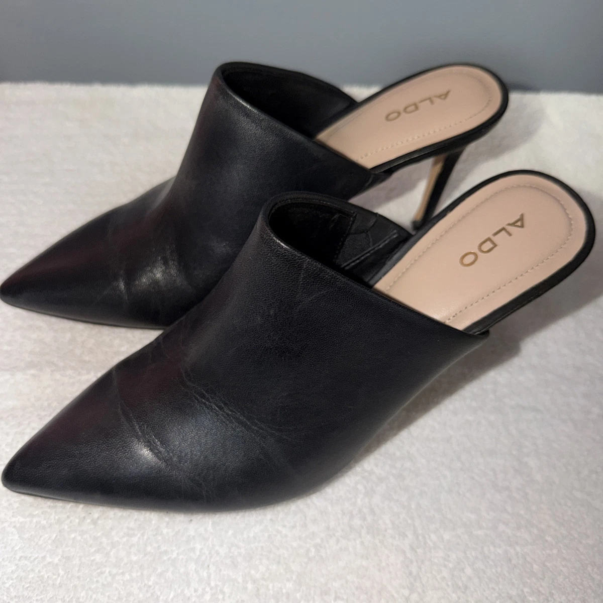 NWOT Aldo Black Pleather Sandals Size 10 Daressi – Women Black Flat sandal - ALDO main image 2