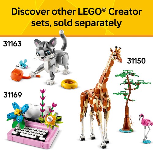 LEGO Creator 3 in 1 Wilde Tiere Panda Familie - Konstruktionsspielzeug mit 3 Gebäude... - Bild 7 von 7