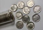 Lot of 10 dimes 90% Pure Silver Roosevelt Dimes Mixed Dates 1946-1964 and mints