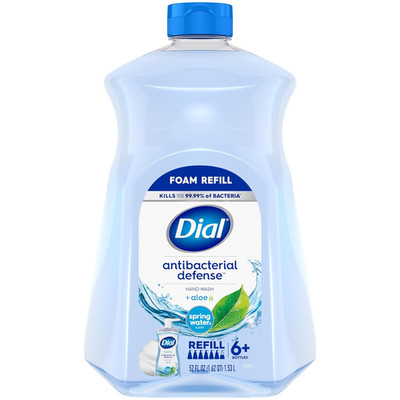 Antibacterial Defense Foaming Hand Soap + Aloe, Spring Water Scent, 52 Fl Oz Han