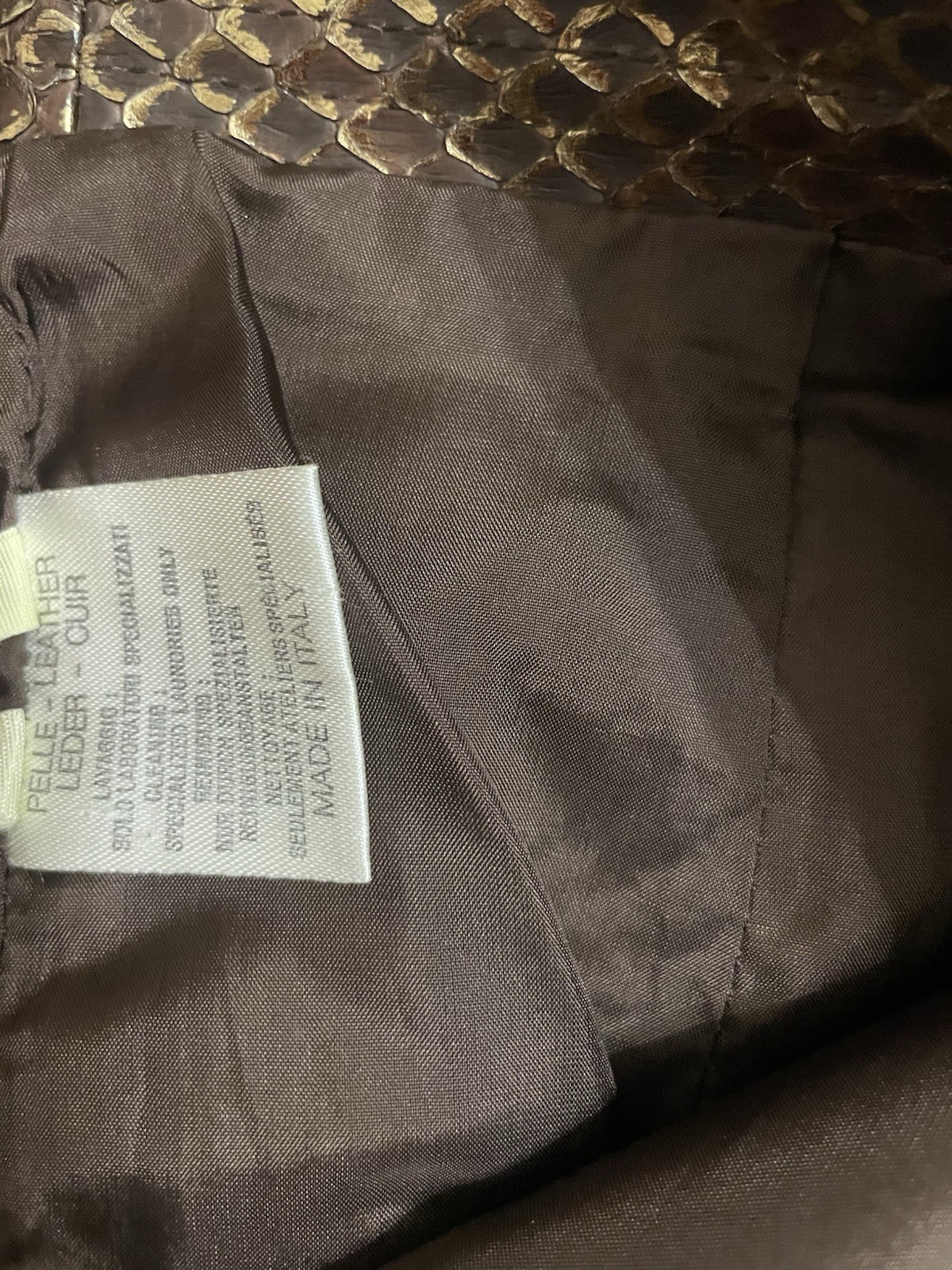 Authentic Vintage Gianfranco Ferre Python Skin Ra… - image 9