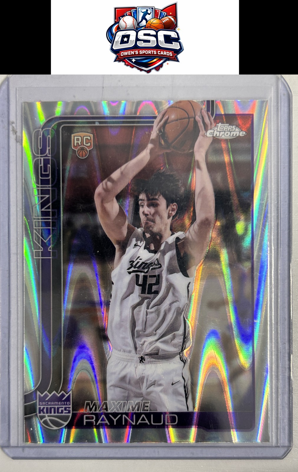 2025-26 Topps Chrome #293 Maxime Raynaud RayWave Refractor Rookie