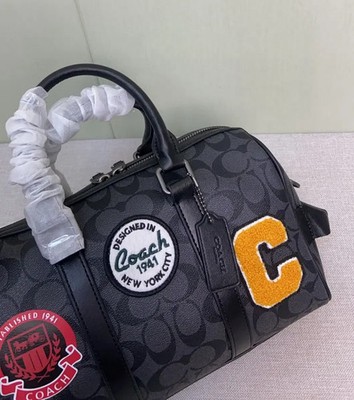 COACH CY821 Ventura Duffle Bag 27 Signature Canvas Patch