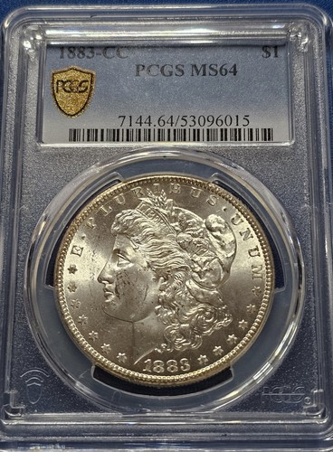 1883-CC Morgan Silver Dollar $1 PCGS MS64 ~ Gold Shield