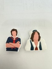 New Lot 2 Croc Shoe Charm Stranger Things, Scoops Robin/Steve Charms