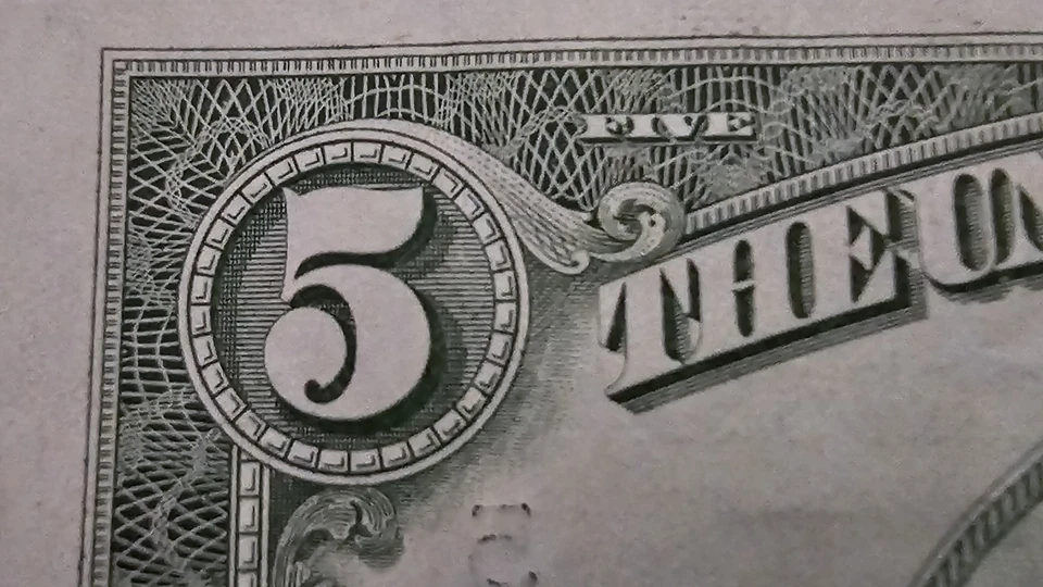 1985 $5 Bill - Image 4 of 4