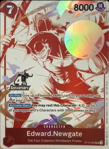 PSA 10 Edward Newgate (SP Alt Art) ST15-002 SR Royal Blood