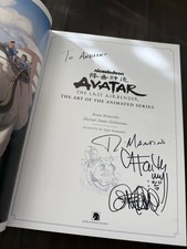 Avatar The Last Airbender: Art of the Animated Series Hardcover with Autographs