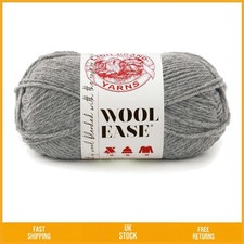 Soft Wool-Ease Worsted Weight Yarn for Knitting Crochet Crafts Grey Heather 1...