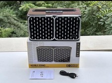 Wireless Wooden Speaker E-366B Mobile Stand Bluetooth, FM Radio, New