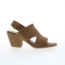 Eurosoft by Sofft Taite ES0035406 Womens Brown Suede Heeled Sandals Shoes