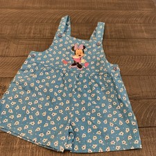 Rare Mickey For Kids Brand Vintage Minne Mouse 3T 100 cotton Flower Blue