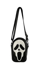 Ghost face Black and White Scream Mask Crossbody Bag 9x8in