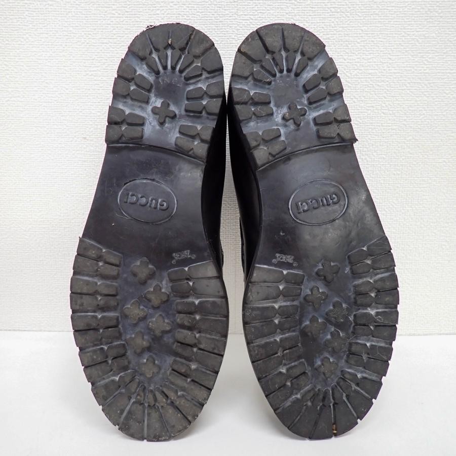 GUCCI Boots Heel Horsebit Leather Black EU35/US5 107389c thumbnail 8