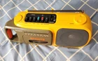 Vintage Sony Sports CFM-104 AM/FM Yellow Cassette Player Radio Read Description