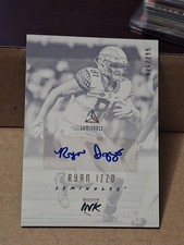 2019 RYAN IZZO PANINI LUMINANCE AUTOGRAPHED AUTO ROOKIE CARD RC /299 #RI-RYI FSU. rookie card picture