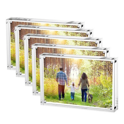 Boxalls Acryl Bilderrahmen 10 x 15 cm (4 x 6 Zoll) - 5er Set, doppelseitig