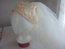 Vintage Wedding Veil With Head Piece - Excellent Condition
