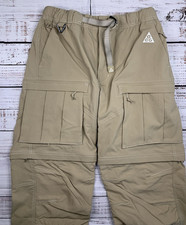 Nike ACG Smith Summit Cargo Pants Khaki Men's SMALL FN0428-247 Convertible NEW