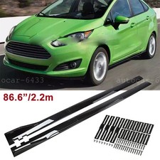 For Ford Fiesta 86.6 Gloss Side Skirt Extension Lip Rocker Splitter Spoiler For Ford Fiesta 86.6 Gloss Side Skirt Extension Lip Rocker Splitter Spoiler
