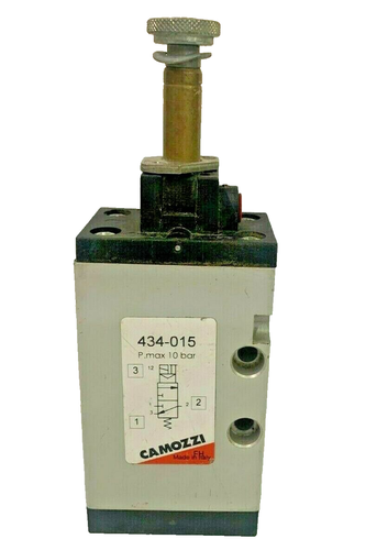 CAMOZZI 434-015 3/2-Way G1/4 Pneumatic Directional Solenoid Valve w/o coil - Picture 2 of 3
