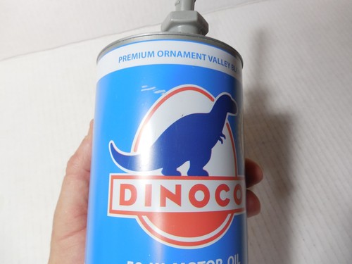 Disneyland Disney Parks Pixars Cars Blue Dinoco Motor Oil Can Sipper Drink Cup - Picture 7 of 10