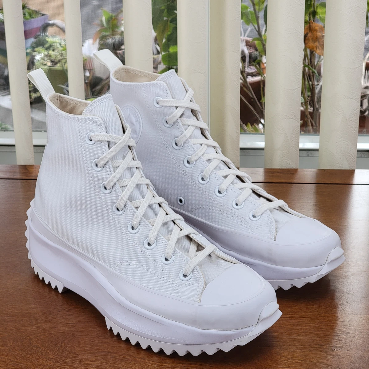 Converse Run Star Hike High Triple White for Sale | Authenticity
