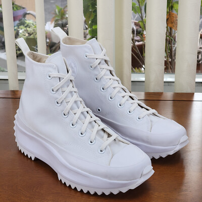 Converse Unisex Run Star Hike Hi 'Triple White' 170777C Size 9.5 Men's