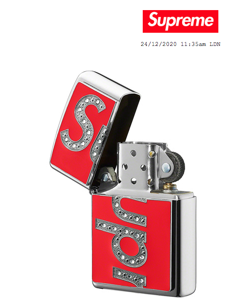 Supreme x Swarovski Crystal Zippo Lighter Red In Hand | eBay UK