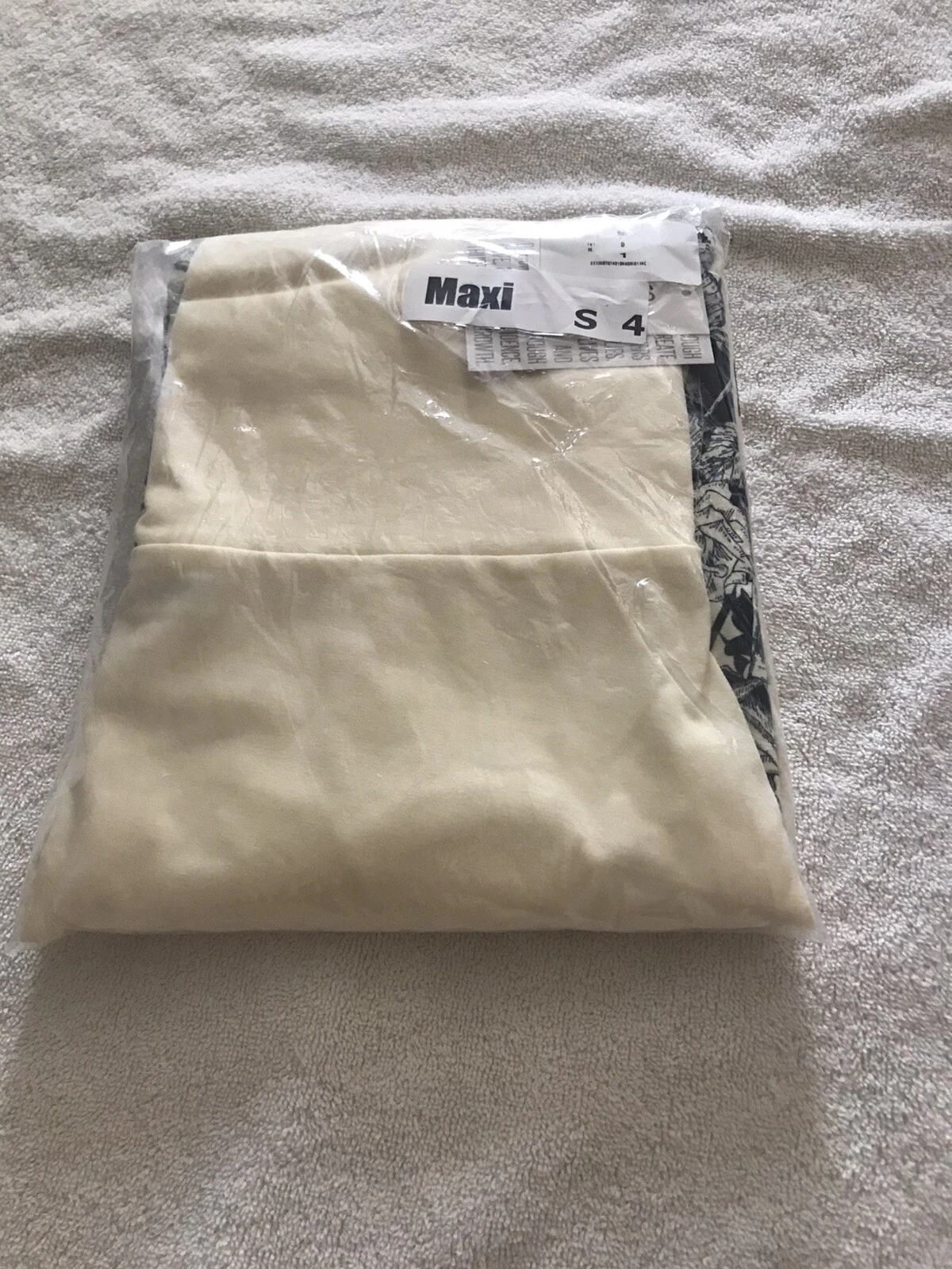 OFF WHITE Abito gonna LuLaRoe MAXI bianco sporco panna blu navy dip roses? piccolo 6 8 unicorno