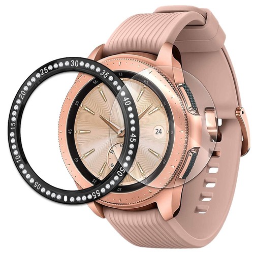 9H+ Tempered Glass Screen Protector Ring Cover f Samsung Galaxy Watch 42mm R810N - 第 1/1 張圖片