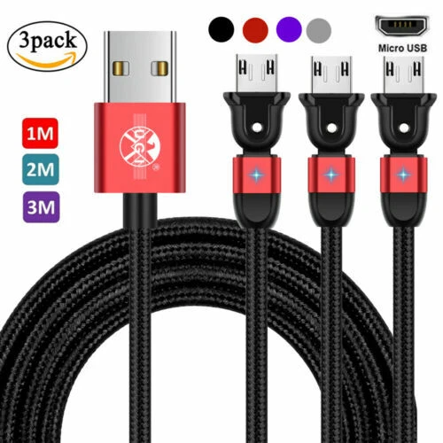 Cables Y Adaptadores de Micro-USB para Amazon Samsung Galaxy S9
