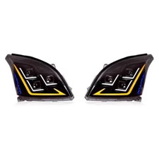 LED DRL Lamps Headlights Assembly 03-09 Fits For Toyota Land Cruiser Prado FJ120