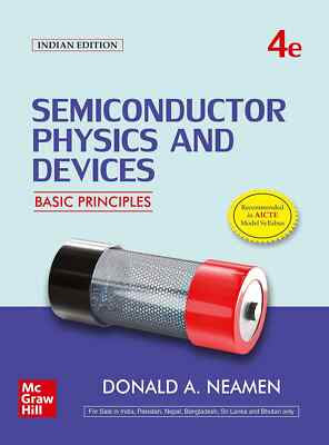 Semiconductor Physics and Devices by Donald A. Neamen 4th ed-9789354601125