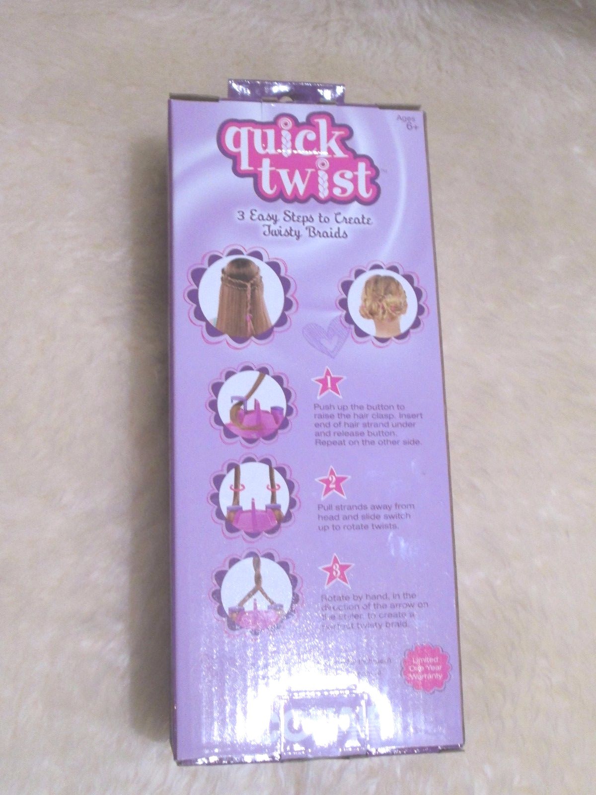 New Conair Quick Twist Hair Braider ( Pink ) eBay