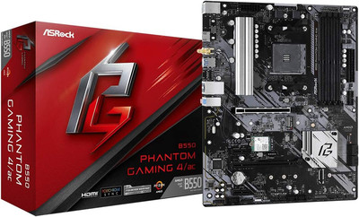 B550 Phantom Gaming 4 AC Supports 3Rd Gen AMD AM4 Ryzen  / Future AMD Ryzen  Pro