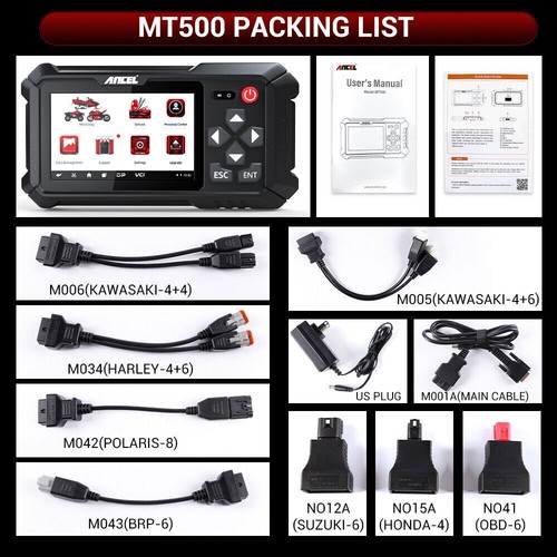 Scanner Diagnostico M7 Per Moto | OBD2 WIFI Con Oltre 100 Funzioni | Supporta 70 Marchi, ABS E Motore