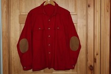 Woolrich Men s Vintage Red Virgin Wool Heavy Shirt/Jacket - XL