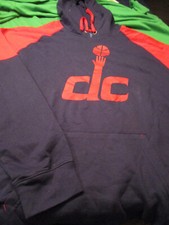 NEW NBA  WASHINGTON WIZARDS MENS  HOODIE HOODED SWEATSHIRT NAVY/RED  MEDIUM