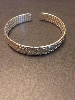 Vintage 999 Fine Sterling Silver Cuff Bracelet