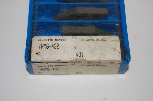 (10) NIB Valenite VNMG-432 Carbide Inserts - Picture 2 of 3