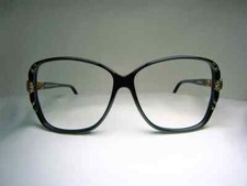 Jacques Fath, luxury eyeglasses, oval, square, scallop, women frames NOS vintage