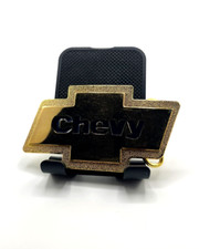 Vintage Chevrolet Belt Buckle - Gold/Blue