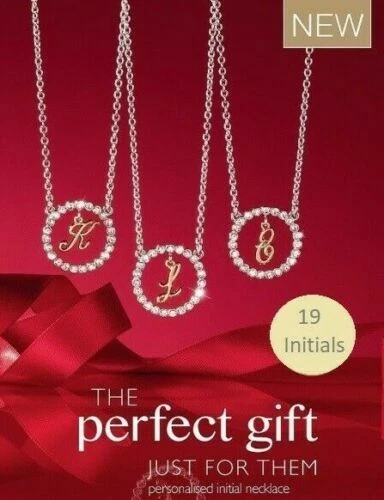 UNDERCOVER NUOVA COLLANA INIZIALE AVON SOFIE R CALZA NATALE SEGRETO BABBO NATALE REGALO