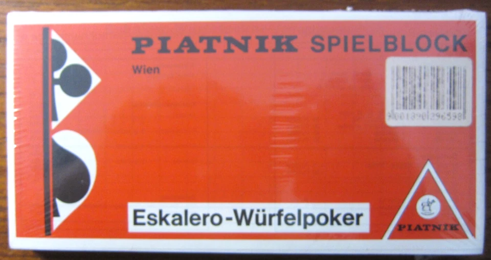 4x Spieleblöcke für Eskalero-Würfelpoker - Piatnik - Bild 2 von 2