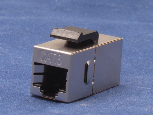 5 X pcs Lot CAT6 Shielded Inline RJ45 Keystone Wall Coupler Jack Adapter 8P8C E - Picture 2 of 10