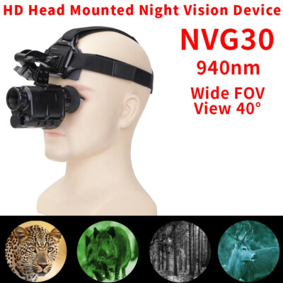 NVG30 Helmet Night Vision Goggles 940nm Infrared Binocular Digital Night  Vision