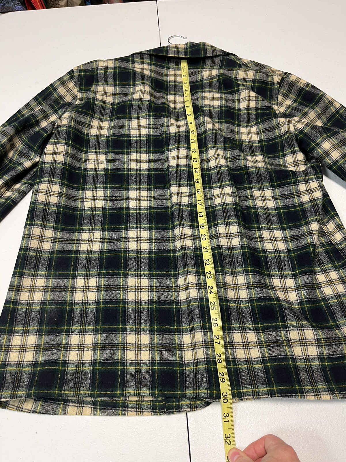 VTG Pendleton Blazer Jacket Large Brown Plaid 100… - image 2