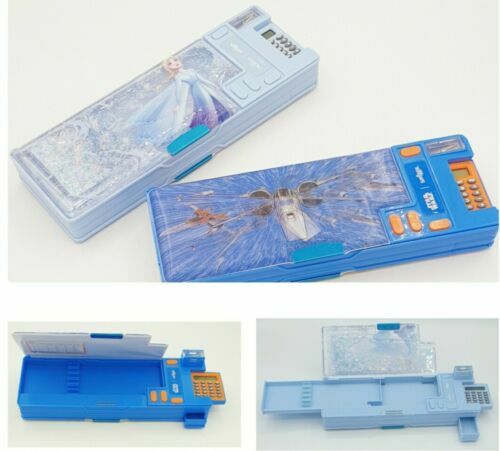 NASA Infinity-FAN Triple Compartment Pencil Case - Blue, 23 X 11 Cm, 3 Zippered Pockets